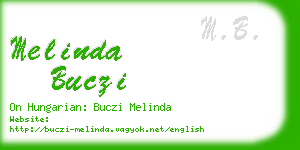 melinda buczi business card